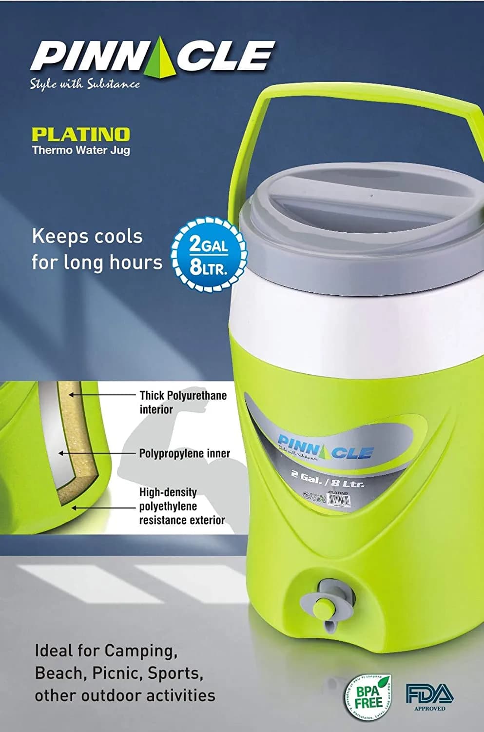 مطرة ماء هندي 8 لتر Platino 2