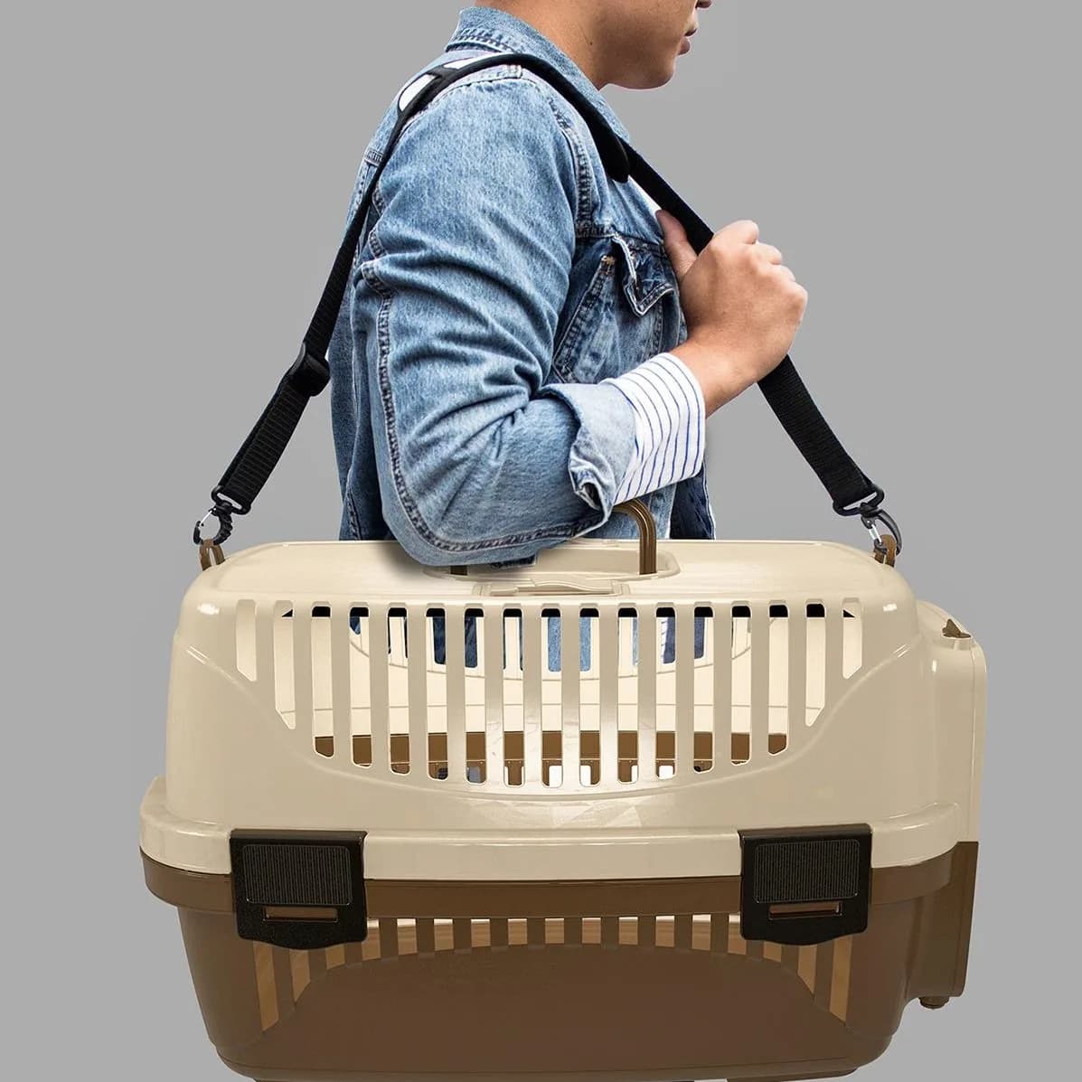 plastic pet basket حجم وسط 3