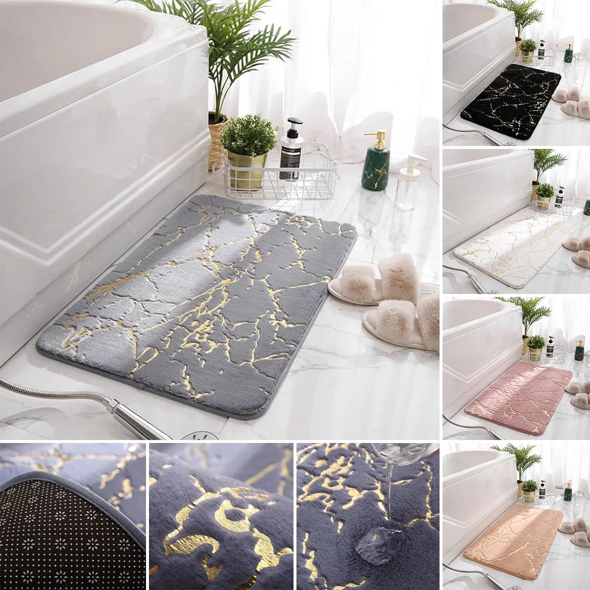 طقم دعسة حمام قطعتين SILVERY BAMBOO 6